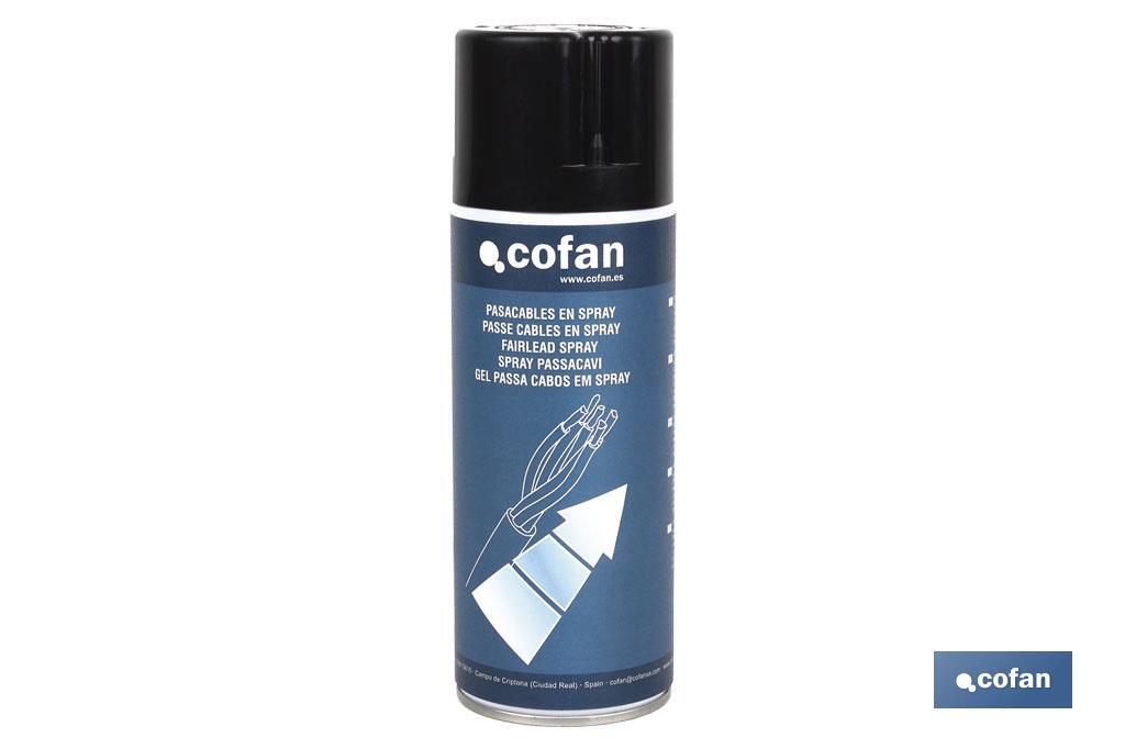 Spray Lubricante de cables eléctricos 400 ml | Protector en spray | Reduce la fricción entre los cables